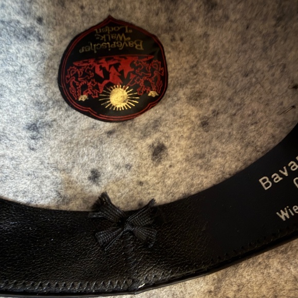 Vintage Wool Bavarian Oktoberfest Hat Gray Youth Size - Picture 12 of 14